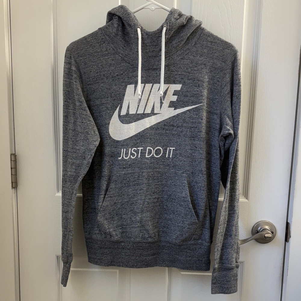 Nike Charcoal Hoodie with White Accents